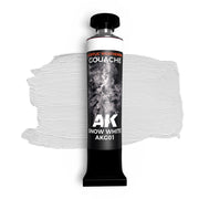 AK Interactive AKG01 Acrylic Weathering Gouache Snow White Paint 20ml