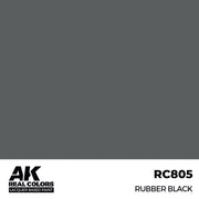 AK Interactive RC805 Real Colors Rubber Black 17ml Lacquer Paint