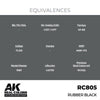 AK Interactive RC805 Real Colors Rubber Black 17ml Lacquer Paint