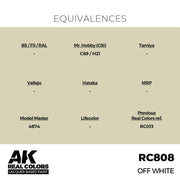 AK Interactive RC808 Real Colors Off White 17ml Lacquer Paint