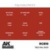 AK Interactive RC810 Real Colors Red RAL 3000 17ml Lacquer Paint