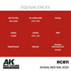 AK Interactive RC811 Real Colors Signal Red RAL 3020 17ml Lacquer Paint