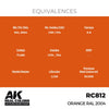 AK Interactive RC812 Real Colors Orange RAL 2004 17ml Lacquer Paint