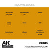 AK Interactive RC813 Real Colors Maize Yellow RAL 1006 17ml Lacquer Paint
