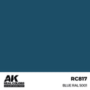 AK Interactive RC817 Real Colors Blue RAL 5001 17ml Lacquer Paint