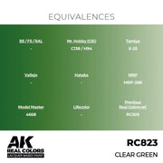 AK Interactive RC823 Real Colors Clear Green 17ml Lacquer Paint