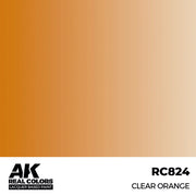 AK Interactive RC824 Real Colors Clear Orange 17ml Lacquer Paint