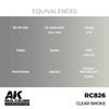 AK Interactive RC826 Real Colors Clear Smoke 17ml Lacquer Paint