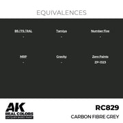 AK Interactive RC829 Real Colors Carbon Fibre Grey 17ml Lacquer Paint