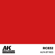 AK Interactive RC832 Real Colors Alfa BT Red 17ml Lacquer Paint