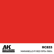 AK Interactive RC833 Real Colors Maranello F1 Red 1970s-1980s 17ml Lacquer Paint
