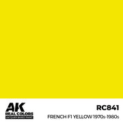 AK Interactive RC841 Real Colors French F1 Yellow 1970s-1980s 17ml Lacquer Paint