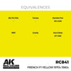 AK Interactive RC841 Real Colors French F1 Yellow 1970s-1980s 17ml Lacquer Paint