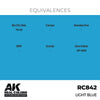 AK Interactive RC842 Real Colors Light Blue 17ml Lacquer Paint