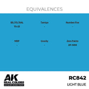 AK Interactive RC842 Real Colors Light Blue 17ml Lacquer Paint