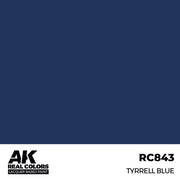 AK Interactive RC843 Real Colors Tyrrell Blue 17ml Lacquer Paint