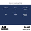 AK Interactive RC843 Real Colors Tyrrell Blue 17ml Lacquer Paint