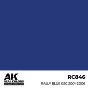 AK Interactive RC846 Real Colors Rally Blue 02C 2001-2006 17ml Lacquer Paint