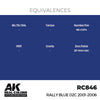 AK Interactive RC846 Real Colors Rally Blue 02C 2001-2006 17ml Lacquer Paint