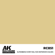 AK Interactive RC851 Real Colors Elfenbein-Ivory RAL 1001 Interior Color 17ml Lacquer Paint