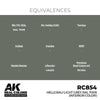 AK Interactive RC854 Real Colors Hellgrau-Light Grey RAL 7009 interior color 17ml Lacquer Paint