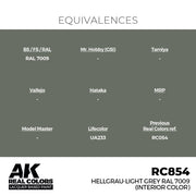 AK Interactive RC854 Real Colors Hellgrau-Light Grey RAL 7009 interior color 17ml Lacquer Paint