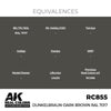 AK Interactive RC855 Real Colors Dunkelbraun-Dark Brown RAL 7017 17ml Lacquer Paint