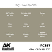 AK Interactive RC857 Real Colors Grau-Grey RAL 7027 17ml Lacquer Paint