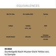 AK Interactive RC858 Real Colors Dunkelgelb Nach Muster Dark Yellow 17ml Lacquer Paint