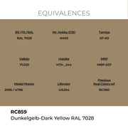 AK Interactive RC859 Real Colors Dunkelgelb-Dark Yellow RAL 7028 17ml Lacquer Paint