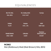 AK Interactive RC862 Real Colors Rot Rotbraun-Red Brown RAL 8012 17ml Lacquer Paint