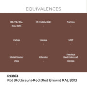 AK Interactive RC863 Real Colors Rot Rotbraun-Red Brown RAL 8013 17ml Lacquer Paint