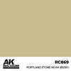 AK Interactive RC869 Real Colors Portland Stone No.64 BS381 17ml Lacquer Paint