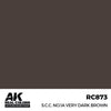 AK Interactive RC873 Real Colors S.C.C. No.1A Very Dark Brown 17ml Lacquer Paint