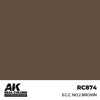 AK Interactive RC874 Real Colors S.C.C. No.2 Brown 17ml Lacquer Paint