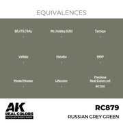 AK Interactive RC879 Real Colors Russian Grey Green 17ml Lacquer Paint