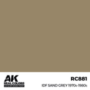 AK Interactive RC881 Real Colors IDF Sand Grey 1970S-1980S 17ml Lacquer Paint