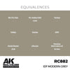 AK Interactive RC882 Real Colors IDF Modern Grey 17ml Lacquer Paint