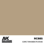 AK Interactive RC885 Real Colors CARC Tan 686A FS 33446 17ml Lacquer Paint