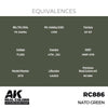 AK Interactive RC886 Real Colors NATO Green 17ml Lacquer Paint