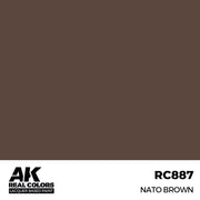 AK Interactive RC887 Real Colors NATO Brown 17ml Lacquer Paint