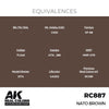 AK Interactive RC887 Real Colors NATO Brown 17ml Lacquer Paint