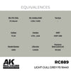 AK Interactive RC889 Real Colors Light Gull Grey FS 16440 17ml Lacquer Paint