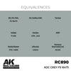 AK Interactive RC890 Real Colors ADC Grey FS 16473 17ml Lacquer Paint