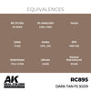 AK Interactive RC895 Real Colors Dark Tan FS 30219 17ml Lacquer Paint