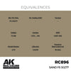 AK Interactive RC896 Real Colors Sand FS 30277 17ml Lacquer Paint