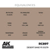 AK Interactive RC897 Real Colors Desert Sand FS 30279 17ml Lacquer Paint