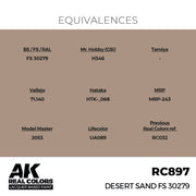 AK Interactive RC897 Real Colors Desert Sand FS 30279 17ml Lacquer Paint