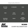 AK Interactive RC899 Real Colors US Army Helo Drab FS 34031 17ml Lacquer Paint