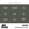 AK Interactive RC900 Real Colors Forest Green FS 34079 17ml Lacquer Paint